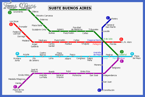 buenos aires metro map Argentina Metro Map