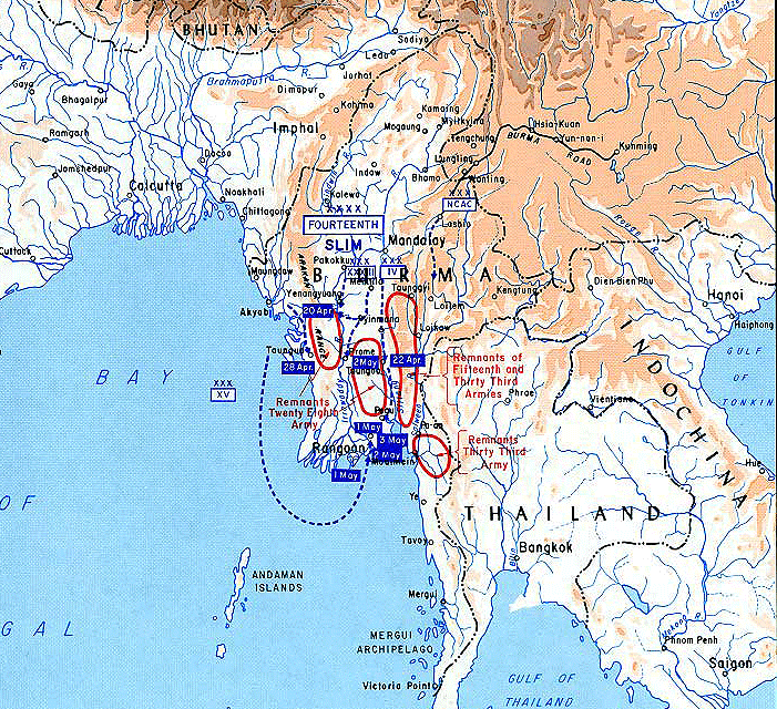 burmacampaignmap1942 Burma Map