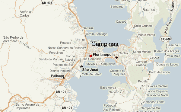 campinas map tourist attractions  1 Campinas Map Tourist Attractions