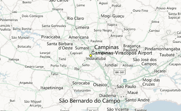 campinas viracopos airport 8 1 Campinas Map