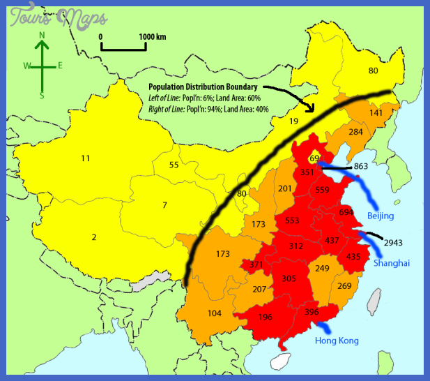 china density map  5 China density map