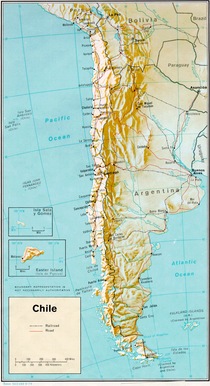 ciachileop Chile Map