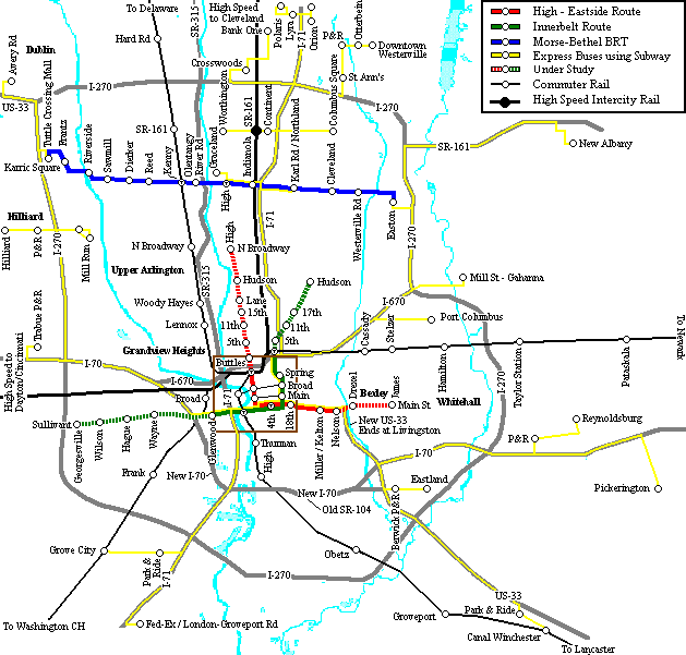 columbus subway map  7 Columbus Subway Map