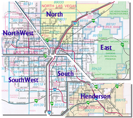 company map North Las Vegas Subway Map