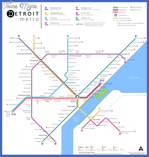 detroit subway map  2 1 Detroit Subway Map