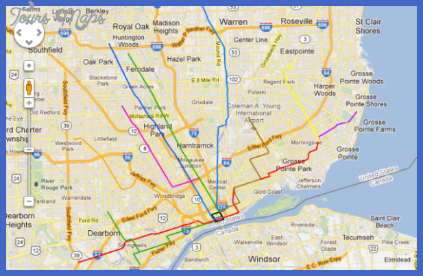 detroit chicagorail Detroit Subway Map