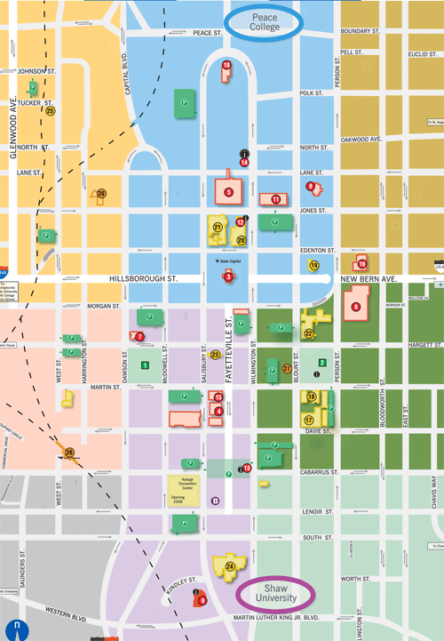 downtownmap Raleigh Map