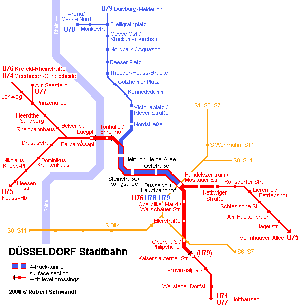 dusseldorf map Essen Düsseldorf Metro Map