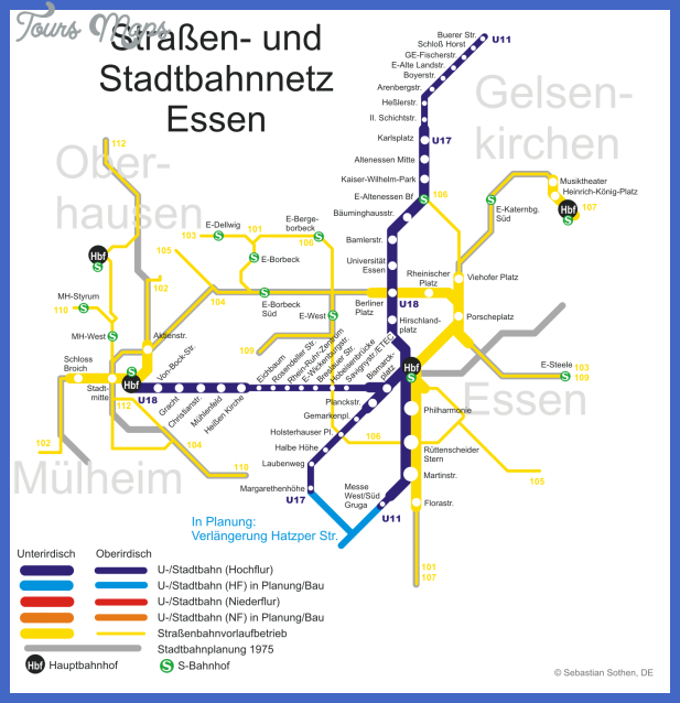 essen metro map Essen Düsseldorf Metro Map