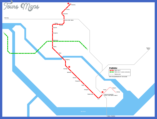 fuzhou metro map  1 Fuzhou Metro Map