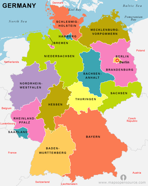 germany map Germany Map