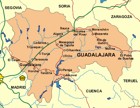 guadalajara map4 Guadalajara Map