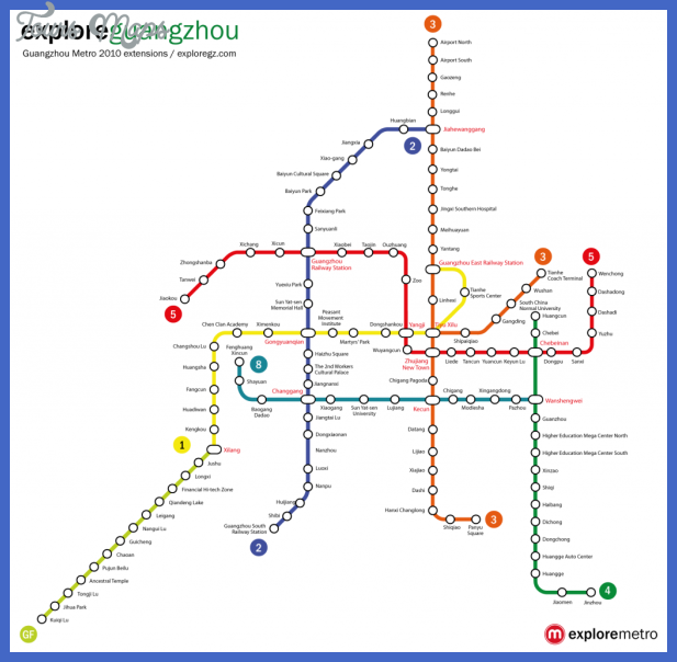 guangzhou metro map  7 Guangzhou Metro Map