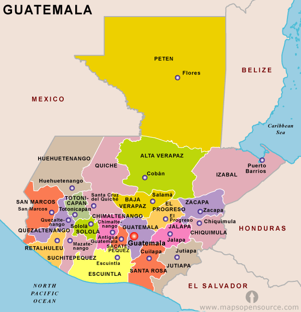 guatemala map  7 Guatemala Map