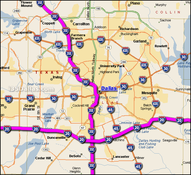 i 35 dallas with i 20 dallas overlay Fort Worth Subway Map
