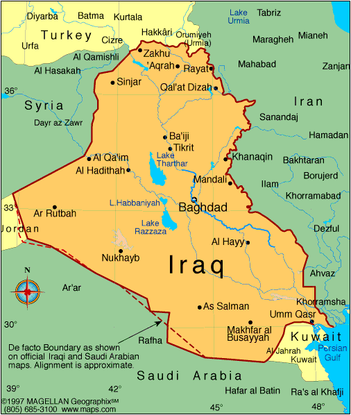 iraq map  3 Iraq Map