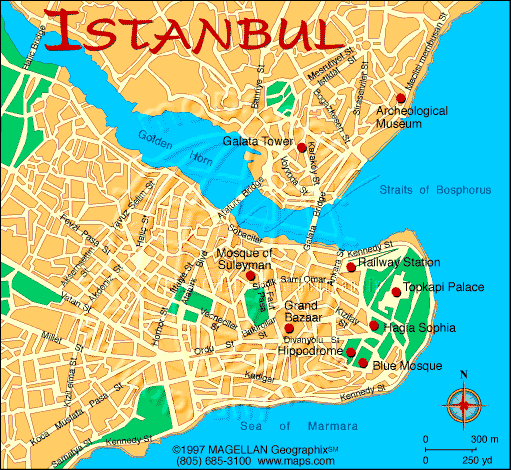 istanbul map 1 Istanbul Map