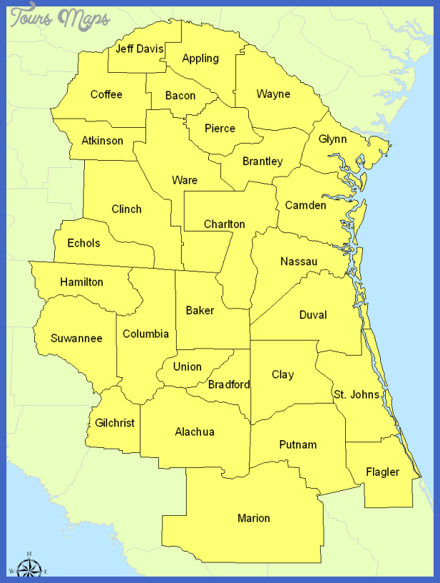 jax cwa counties web Jacksonville Metro Map