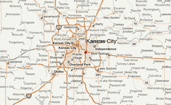 kansas city 1 10 Kansas City Map