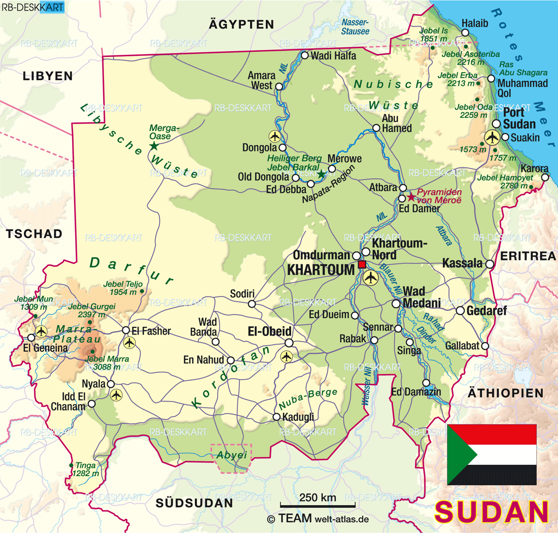 karte 2 836 Khartoum Map