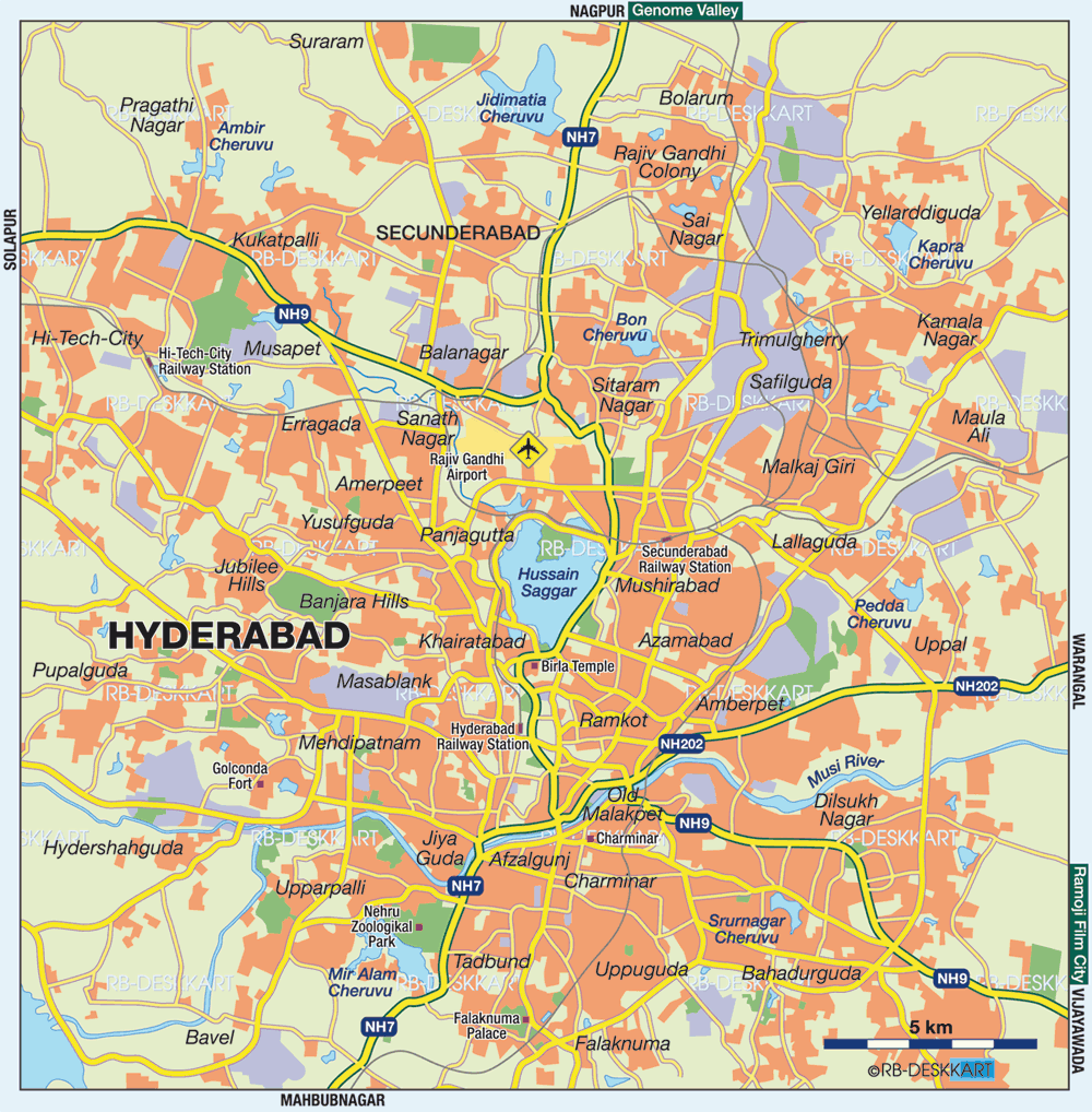 karte 5 803 Hyderabad Map