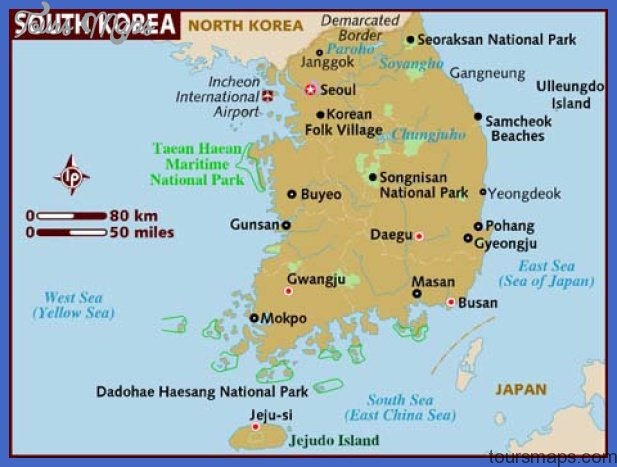 korea south map  1 Korea, South Map