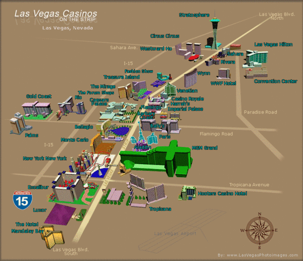 las vegas nv tourist map mediumthumb Las Vegas Map Tourist Attractions