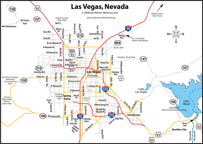 las vegas smap Las Vegas Map