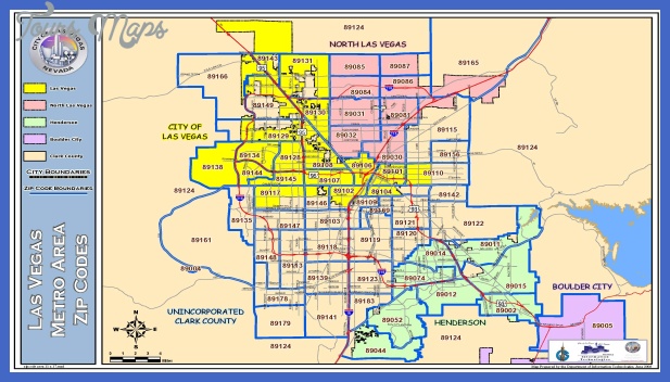 Henderson Nevada Zip Code Wall Map Red Line Style By 0993