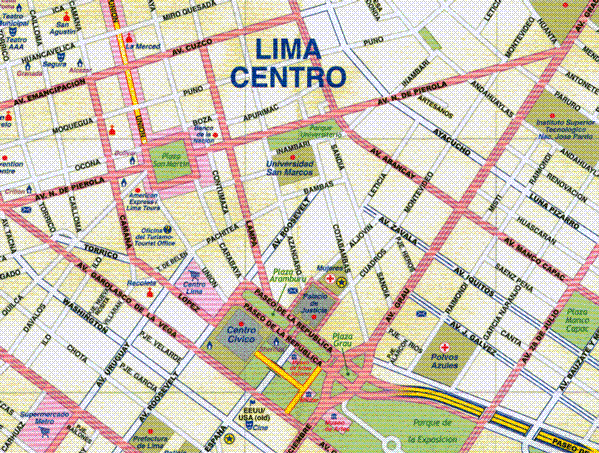 lima map tourist attractions  7 Lima Map Tourist Attractions