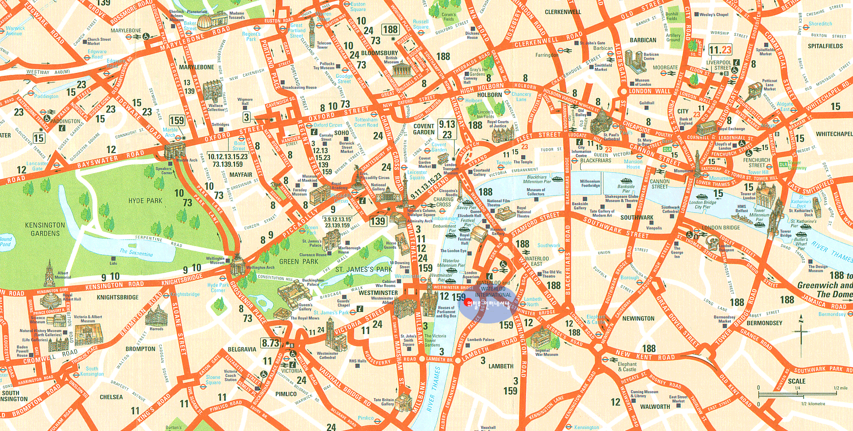 london tourist map 2 London Map Tourist Attractions