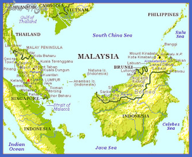 Malaysia Tourist Attractions Map | Islands With Names