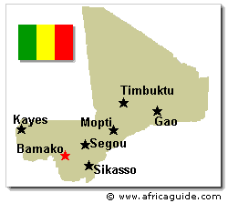 mali Mali Map Tourist Attractions