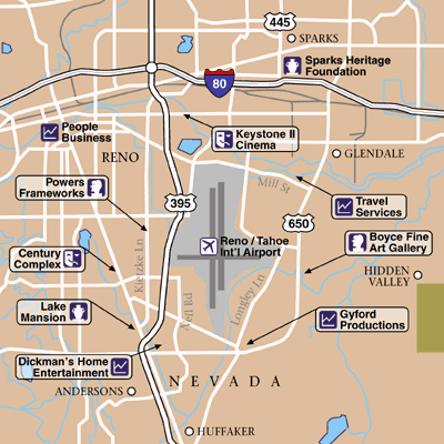 map rno Reno Map