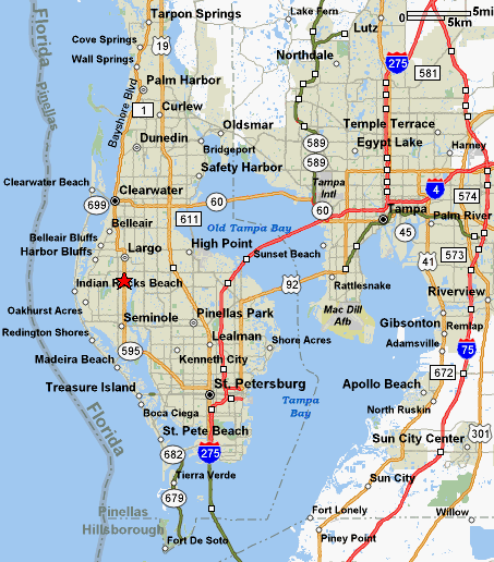 map saint petersburb fl Tampa St. Petersburg Map