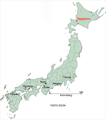 map japan Sapporo Map