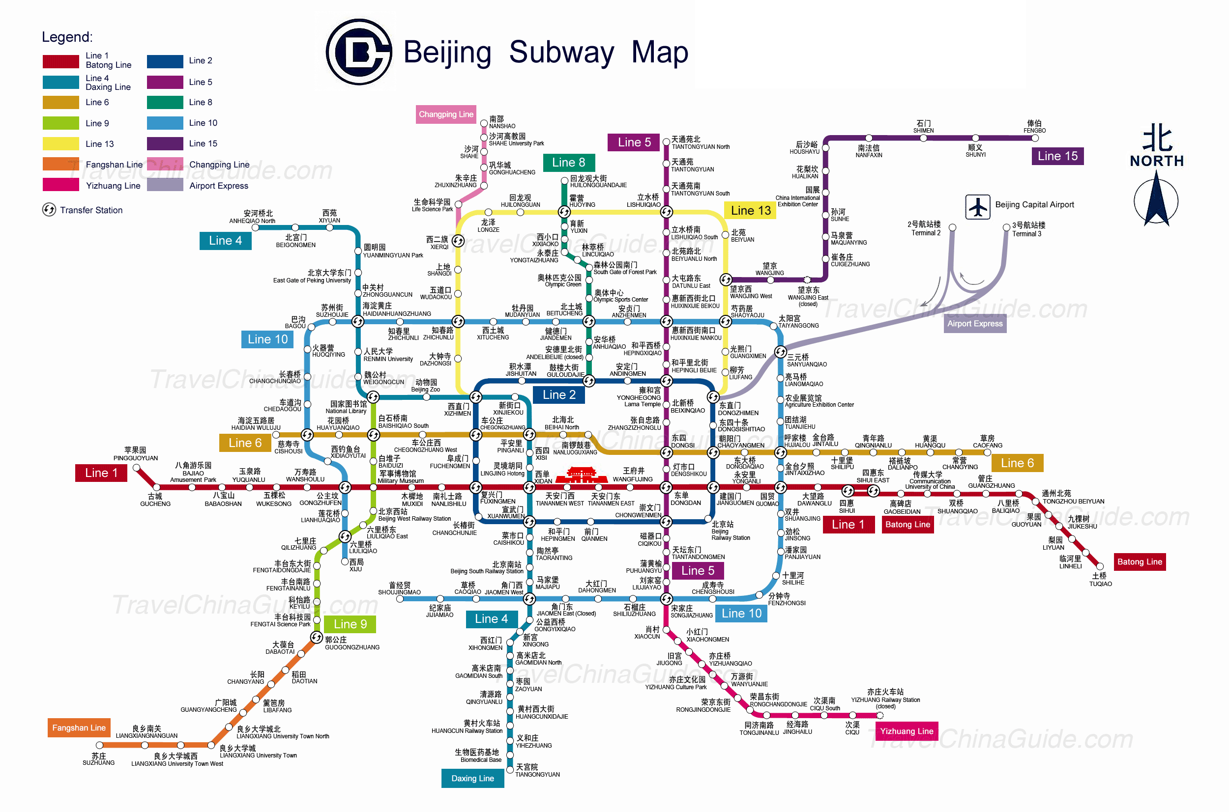 mapa metro pekin beijing 2c Beijing Metro Map