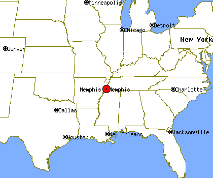 memphis Memphis Map