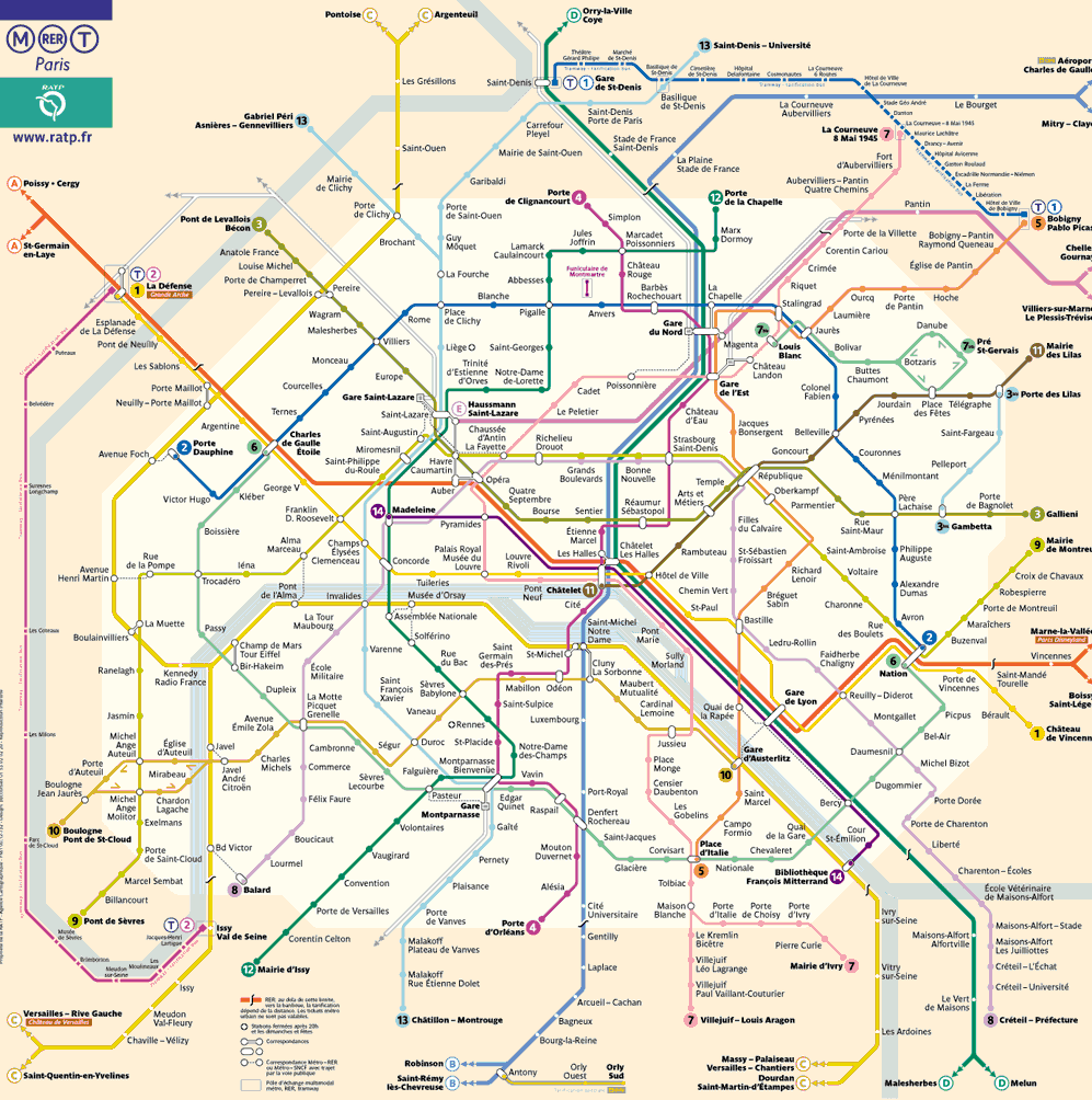 metro 4 France Subway Map