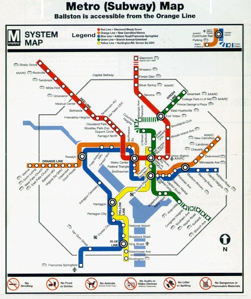 metromap 1 Washington Metro Map