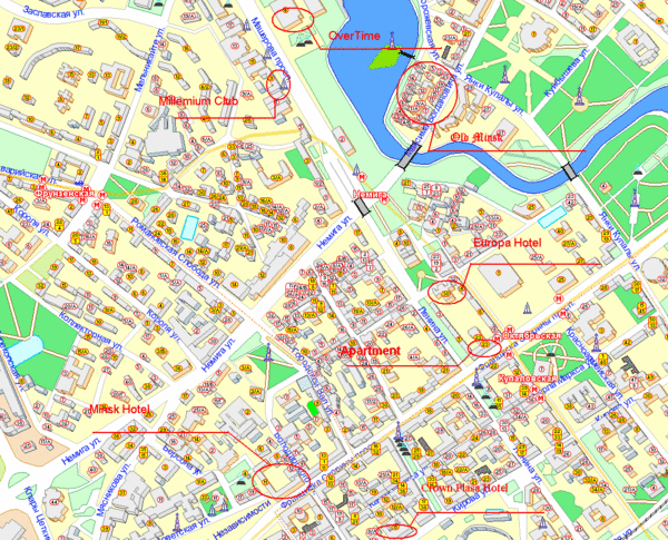 minsk belarus tourist map mediumthumb Warsaw Map Tourist Attractions