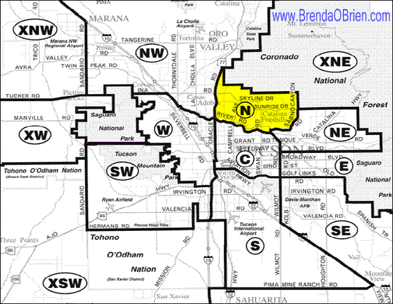 mls map north Tucson Map