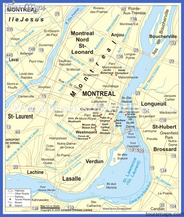 montreal map 1 Montreal. Map