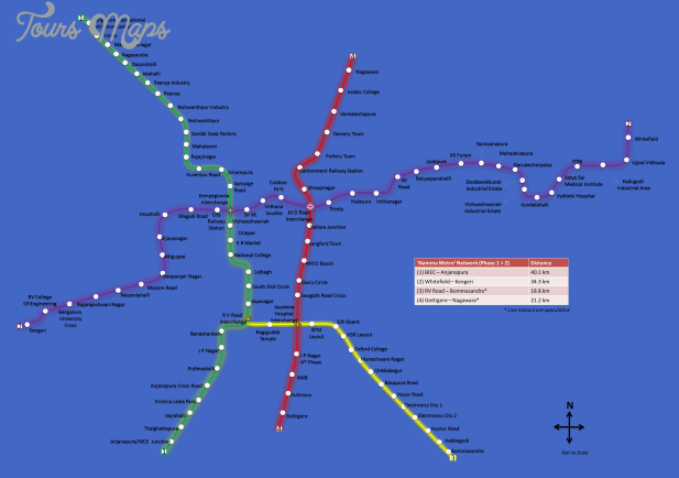 namma metro phase 2 line map Bangalore Metro Map