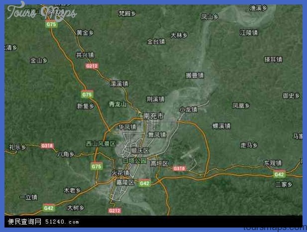 nanchong map  12 Nanchong Map