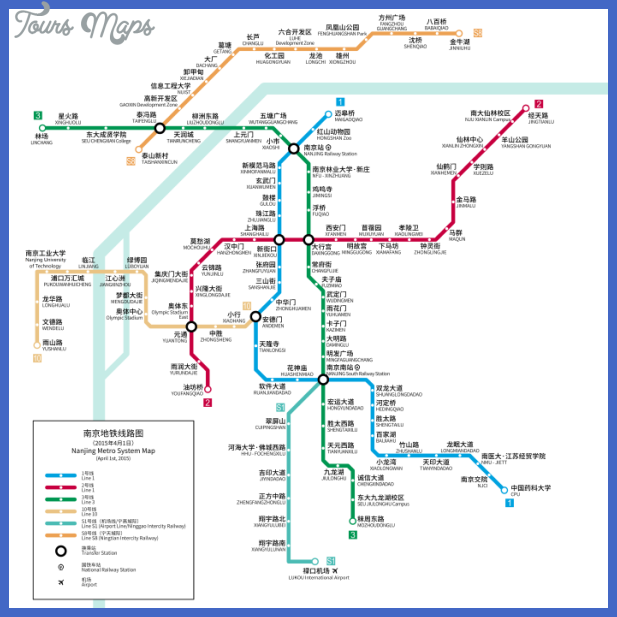 nanjing metro map  7 Nanjing Metro Map