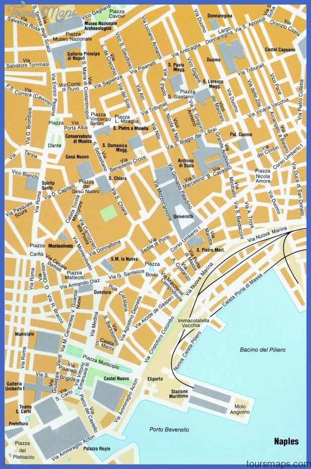 neapol Naples Subway Map