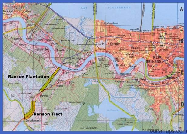 new orleans tourist map 3 New Orleans Map