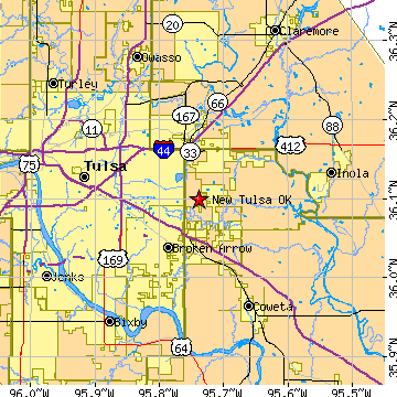 new tulsa i Tulsa Metro Map