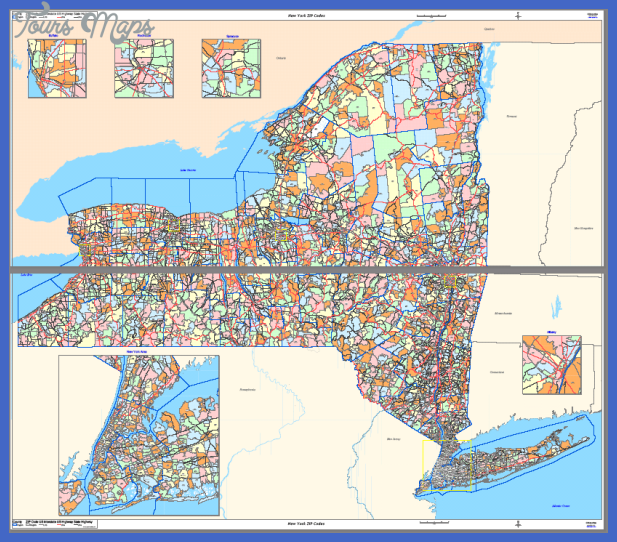 New York map zip codes